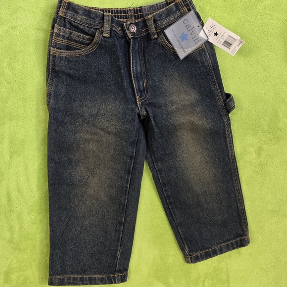 NWT Boys 3T & 4T Jeans Denim Carpenter  Antique Wash by Calvin clothing company - Picture 3 of 4